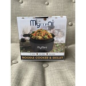 MyMini Noodle Cooker and Skillet  5" inch 260 Watts, 120V  Black Brand NEW